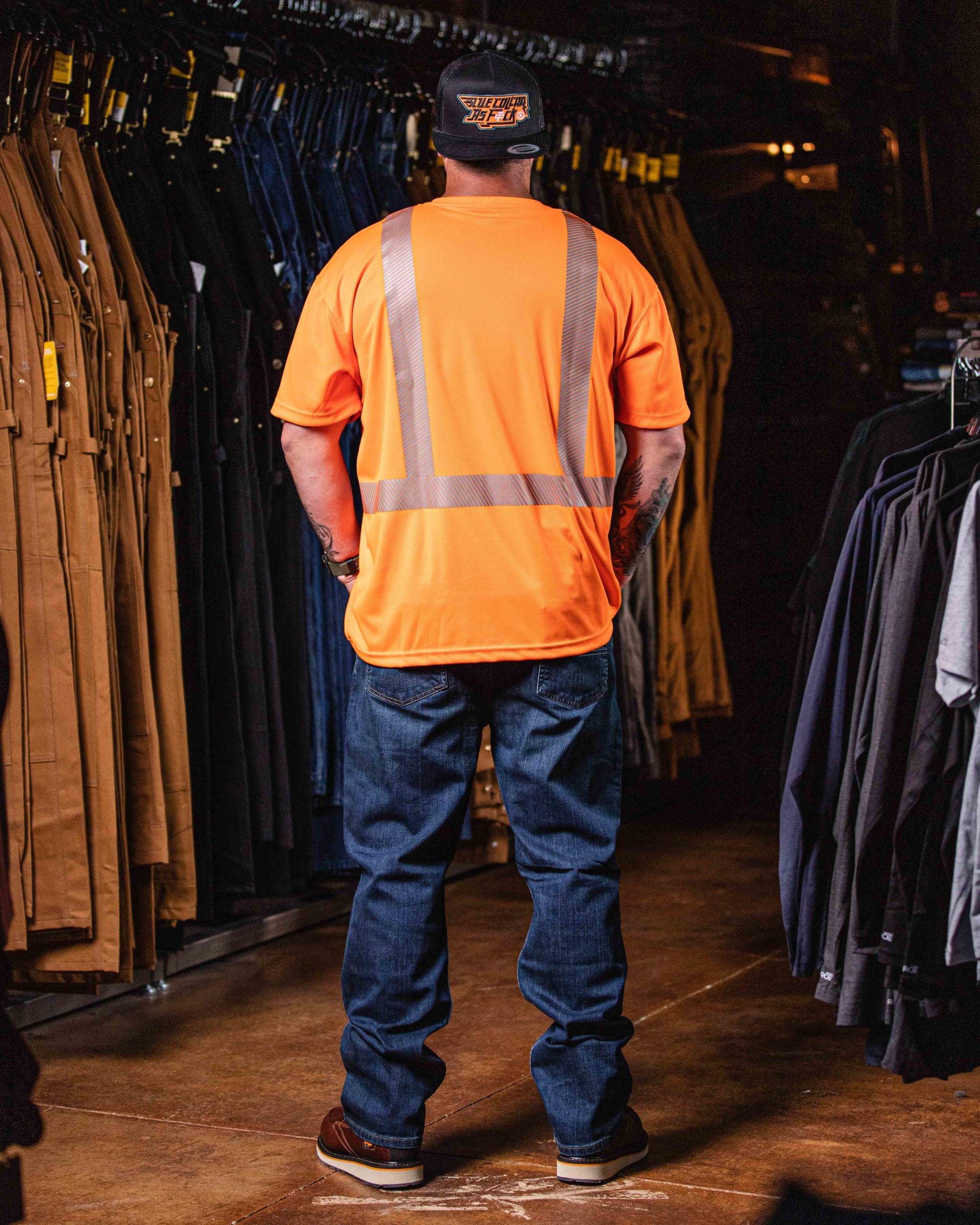 Class 3 High Visibility Force Short Sleeve T-Shirt - Brite Orange - Purpose-Built / Home of the Trades