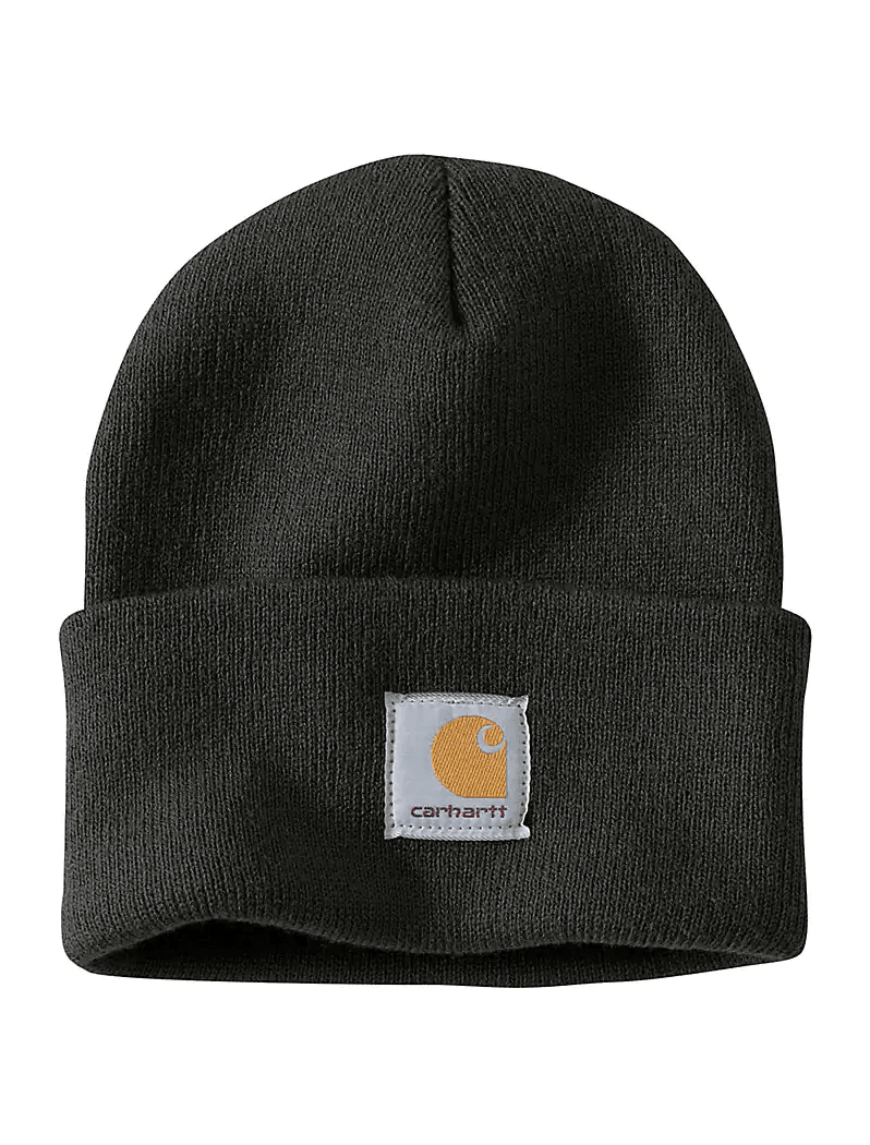 A18 Knit Cuffed Beanie - Black - CARHARTT - Headwear